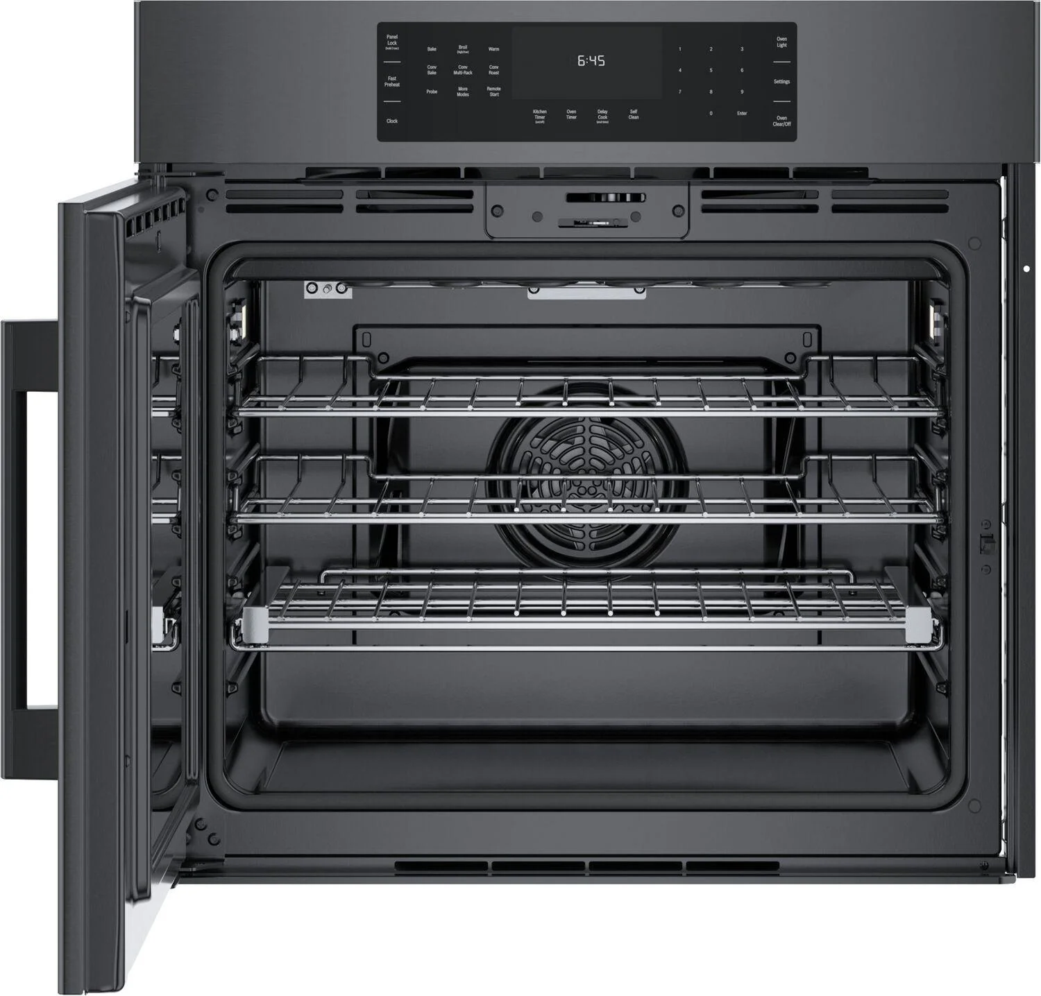 Bosch HBL8444LUC 800 Series Single Wall Oven 30" Left SideOpening Door, Black Stainless Steel - Image 3