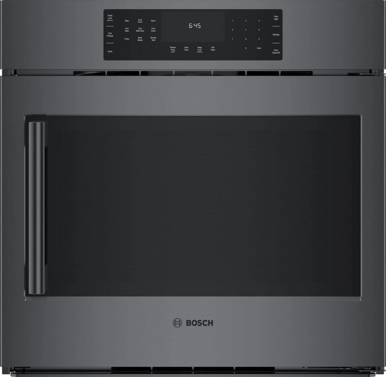 Bosch HBL8444RUC 800 Series Single Wall Oven 30" Right SideOpening Door, Black Stainless Steel