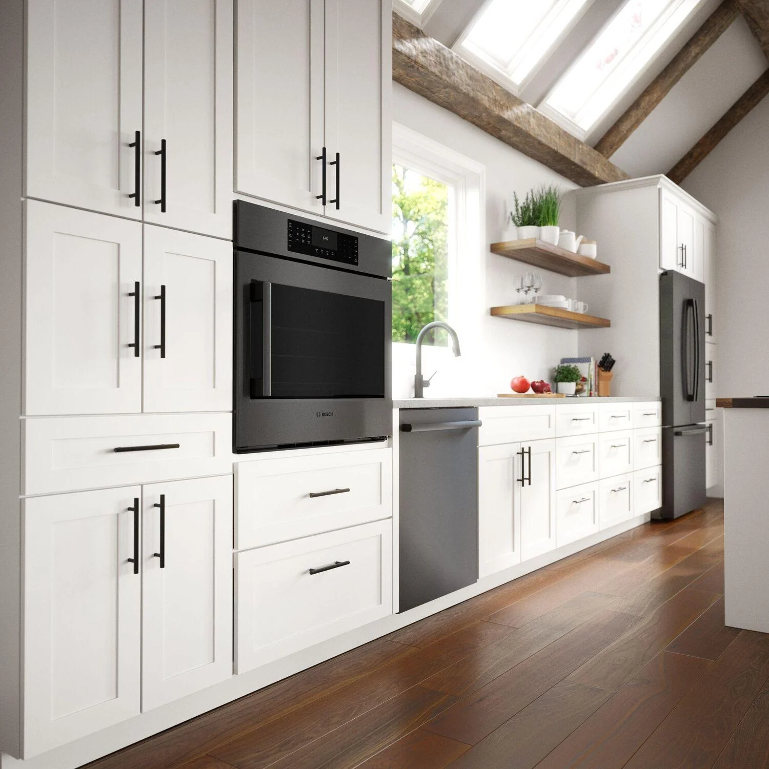 Bosch HBL8444RUC 800 Series Single Wall Oven 30" Right SideOpening Door, Black Stainless Steel - Image 14