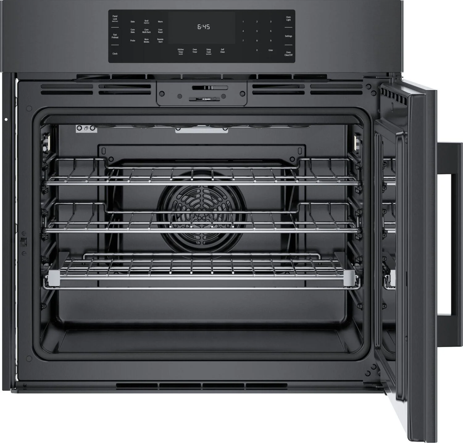 Bosch HBL8444RUC 800 Series Single Wall Oven 30" Right SideOpening Door, Black Stainless Steel - Image 2