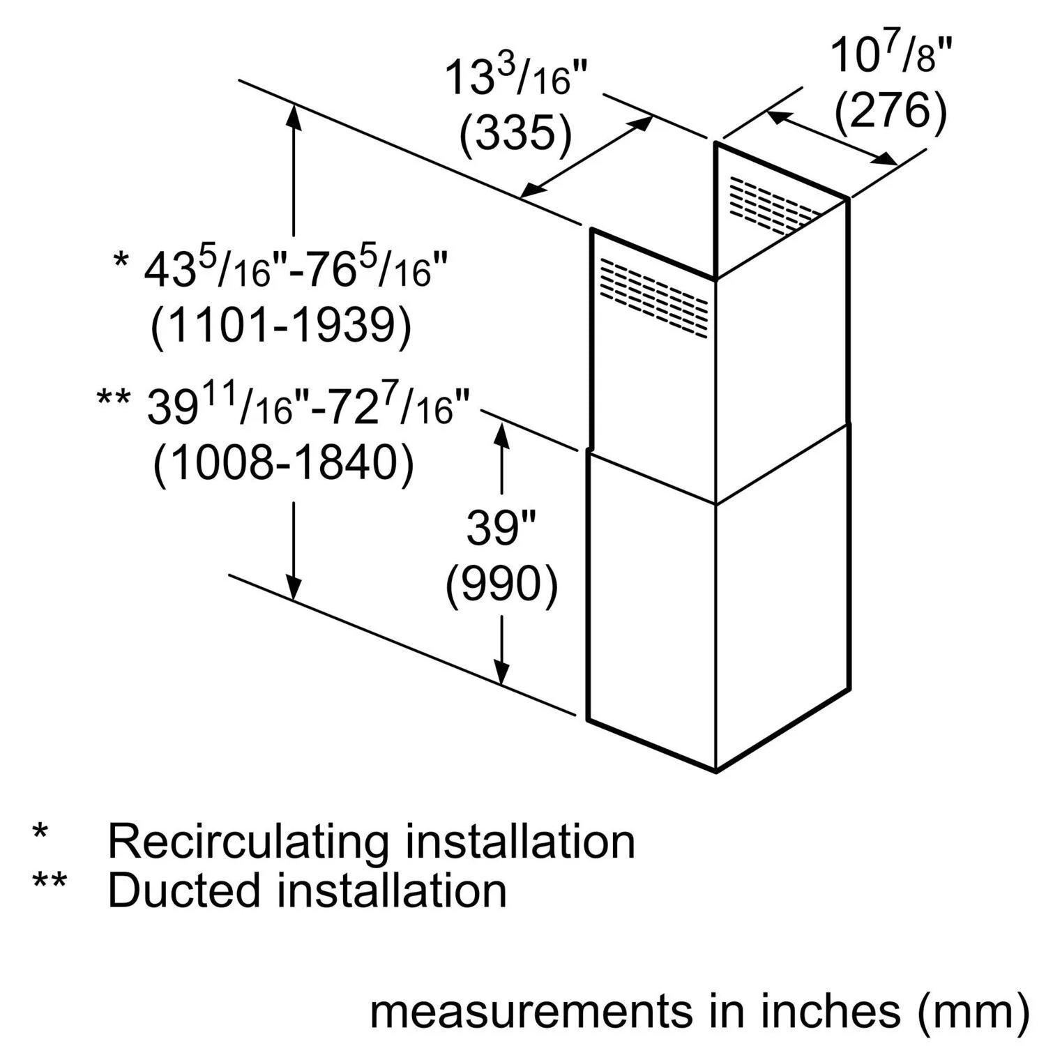Bosch HCGEXT5UC Chimney extension - Image 2