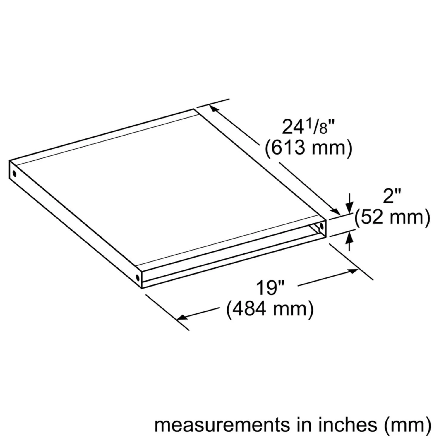 Bosch HDD2RECTD 800 Series, Flat duct, 484 mm - Image 2