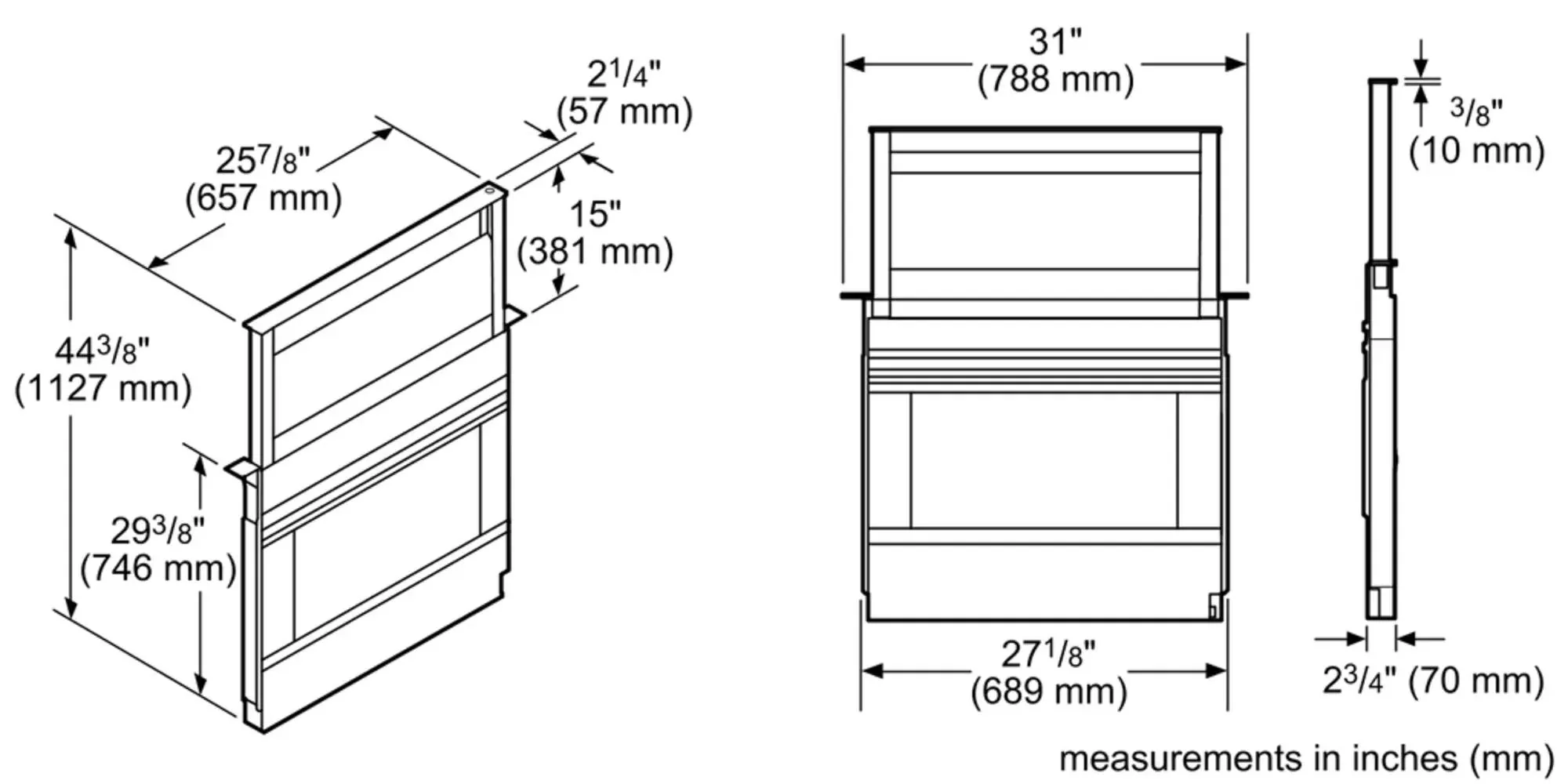 Bosch HDD80052UC 800 Series, downdraft hood, 30'', Stainless steel - Image 5