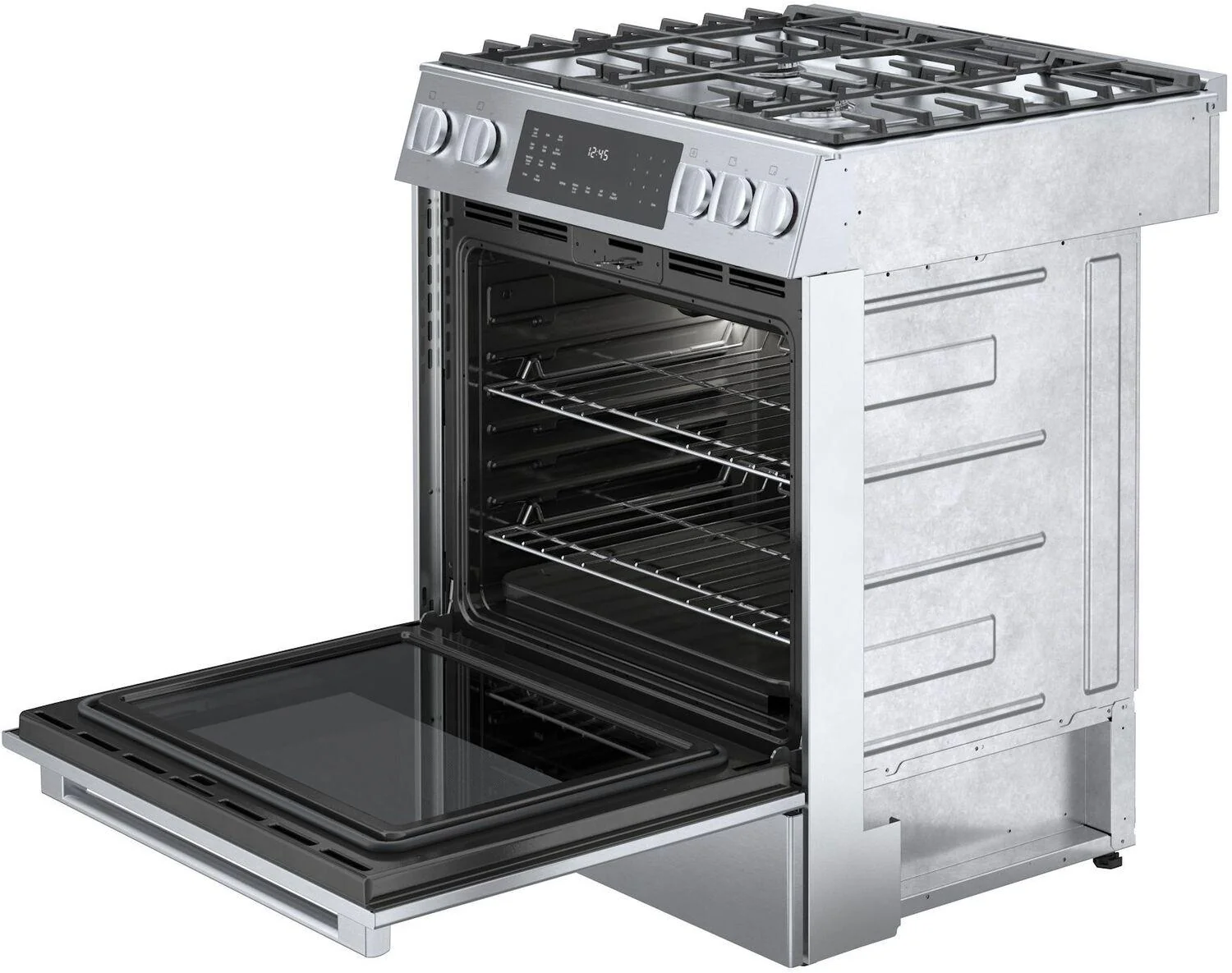 Bosch HDI8056U 800 Series, Dual fuel slide-in range, 30'', Stainless steel - Image 2