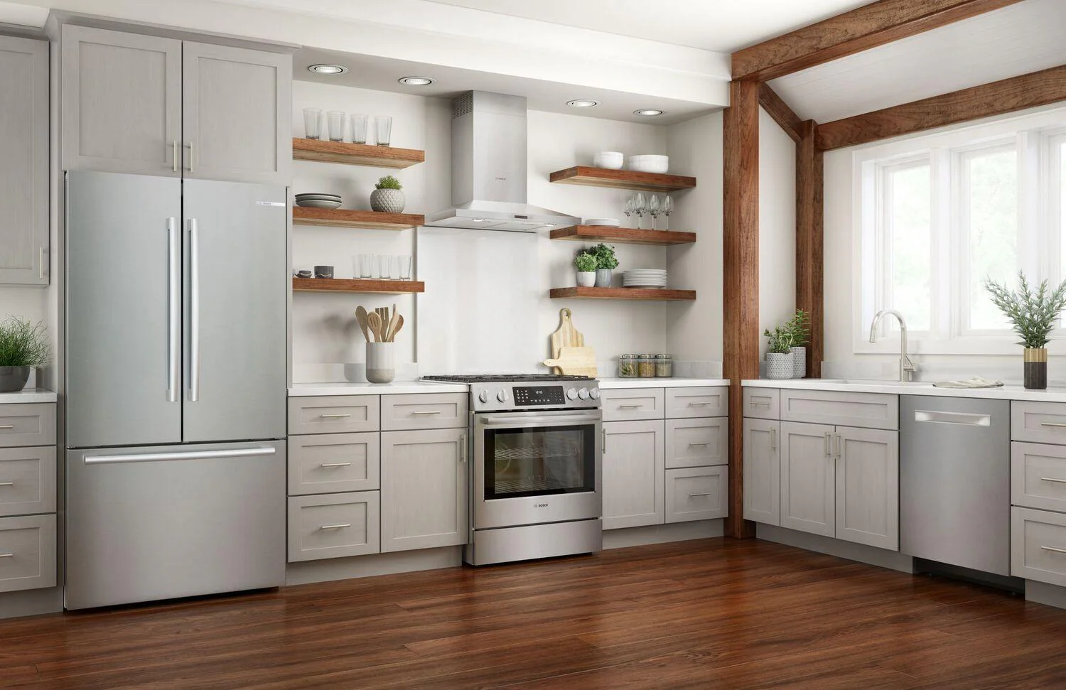 Bosch HDI8056U 800 Series, Dual fuel slide-in range, 30'', Stainless steel - Image 9