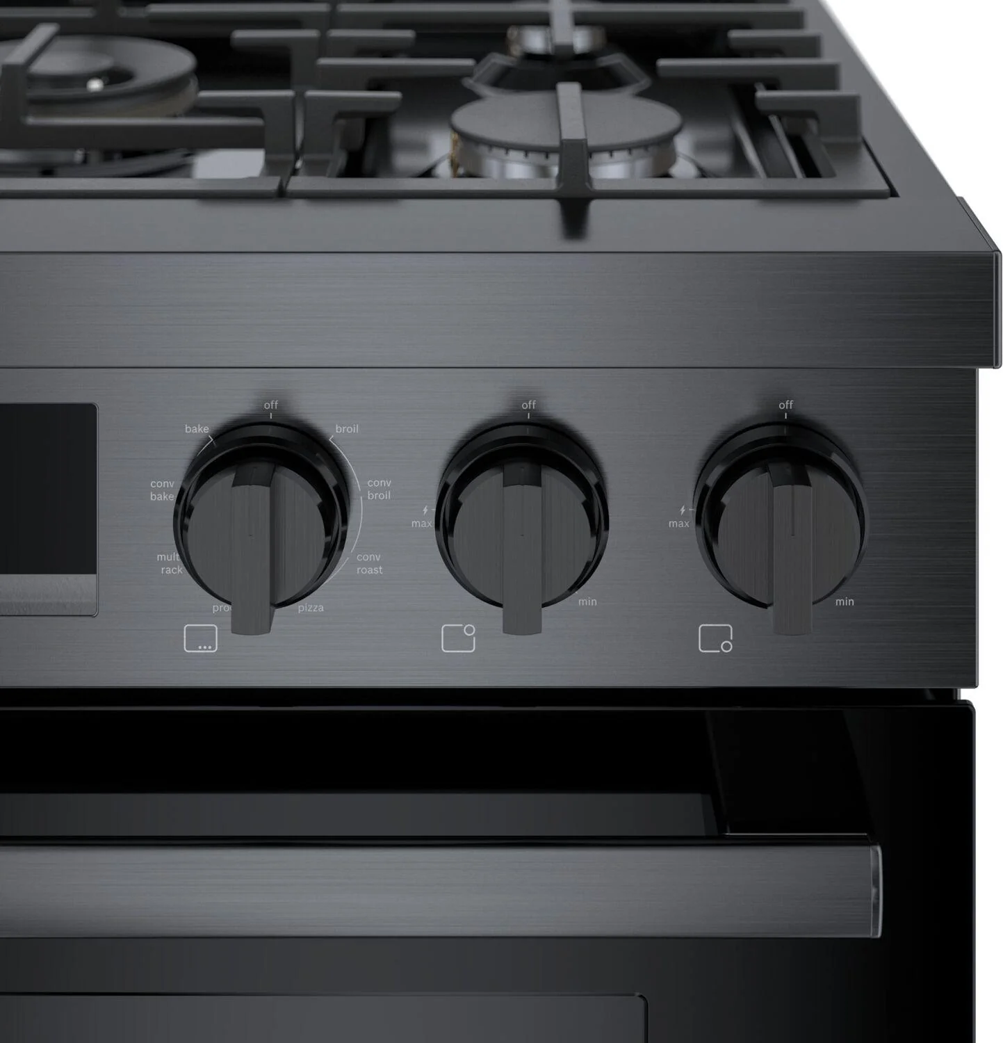 Bosch HDS8045U 800 Series, Dual fuel freestanding range, 30'', Black stainless steel - Image 17