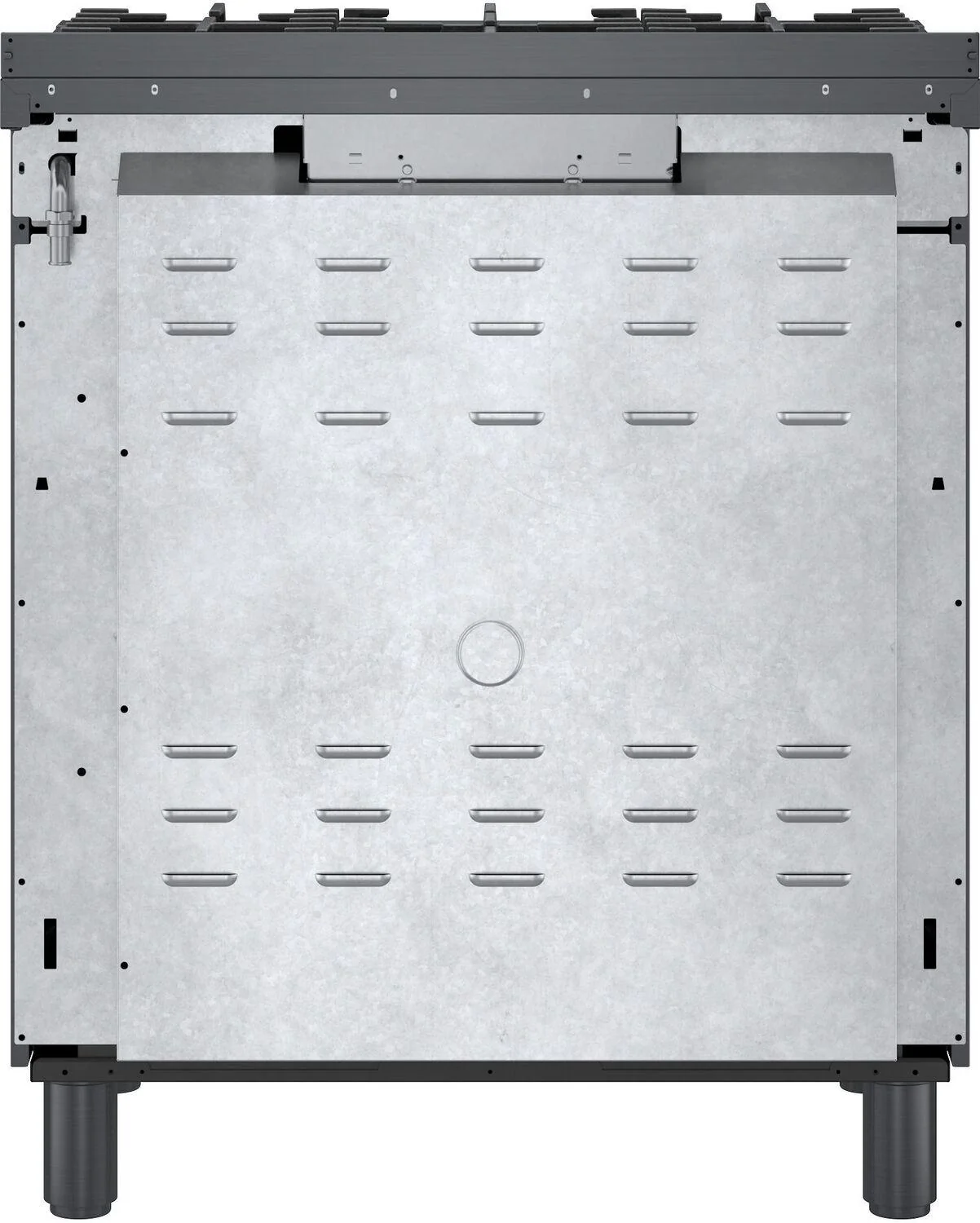 Bosch HDS8045U 800 Series, Dual fuel freestanding range, 30'', Black stainless steel - Image 3