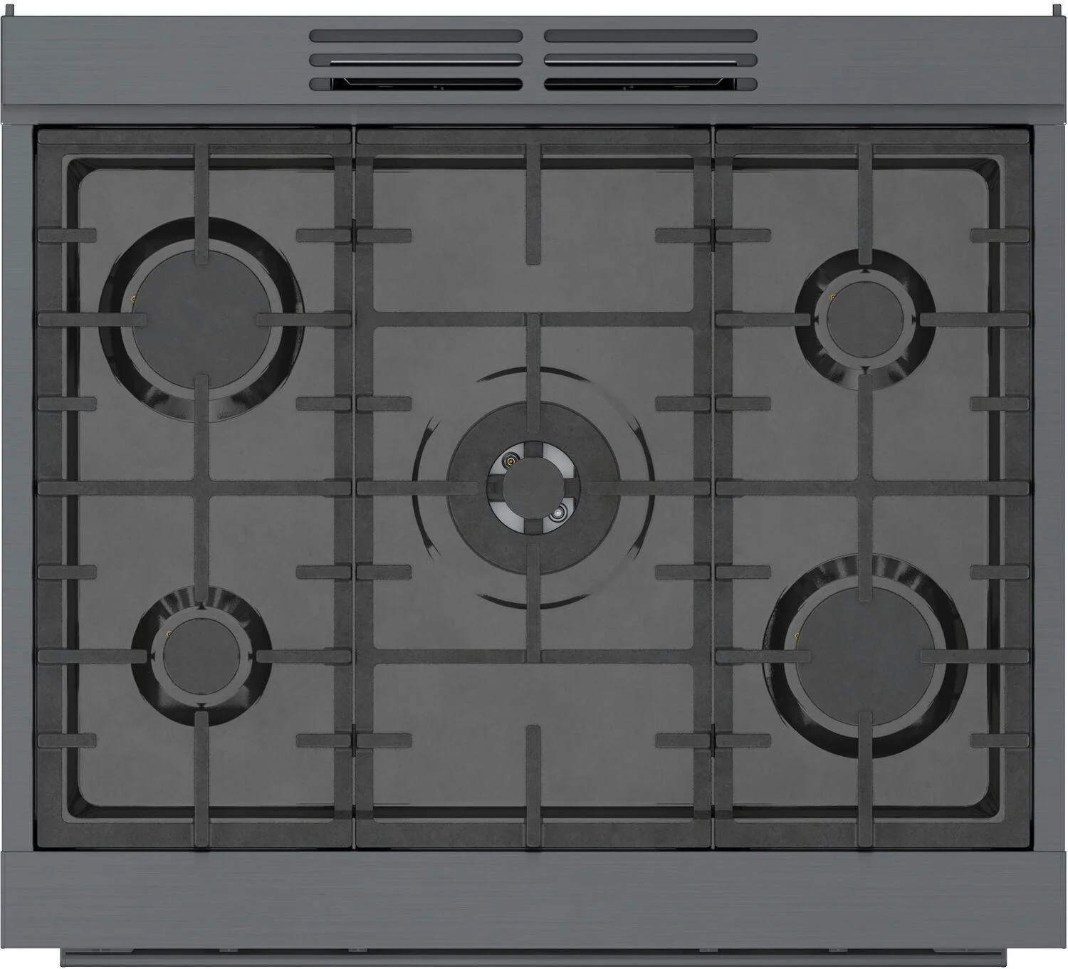 Bosch HDS8045U 800 Series, Dual fuel freestanding range, 30'', Black stainless steel - Image 4