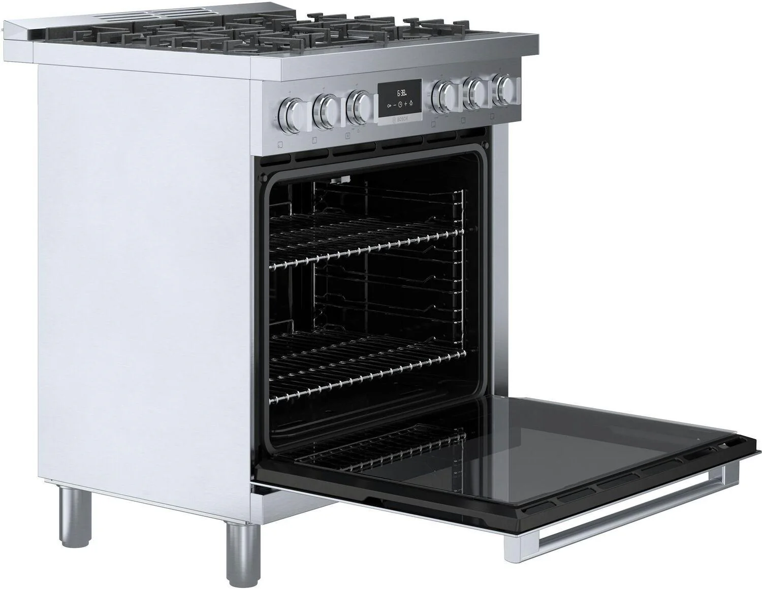 Bosch HDS8055U 800 Series, Dual fuel freestanding range, 30'', Stainless steel - Image 10