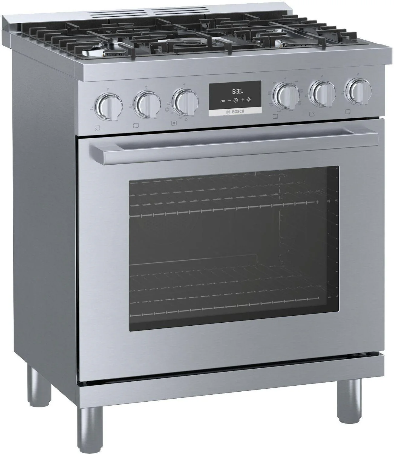Bosch HDS8055U 800 Series, Dual fuel freestanding range, 30'', Stainless steel - Image 11