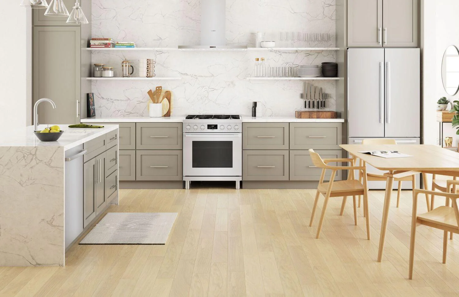 Bosch HDS8055U 800 Series, Dual fuel freestanding range, 30'', Stainless steel - Image 16