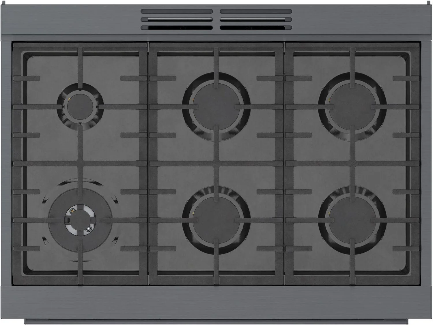 Bosch HDS8645U 800 Series, Dual fuel freestanding range, 36'', Black stainless steel - Image 11