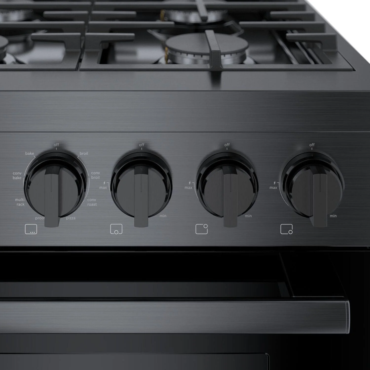 Bosch HDS8645U 800 Series, Dual fuel freestanding range, 36'', Black stainless steel - Image 17