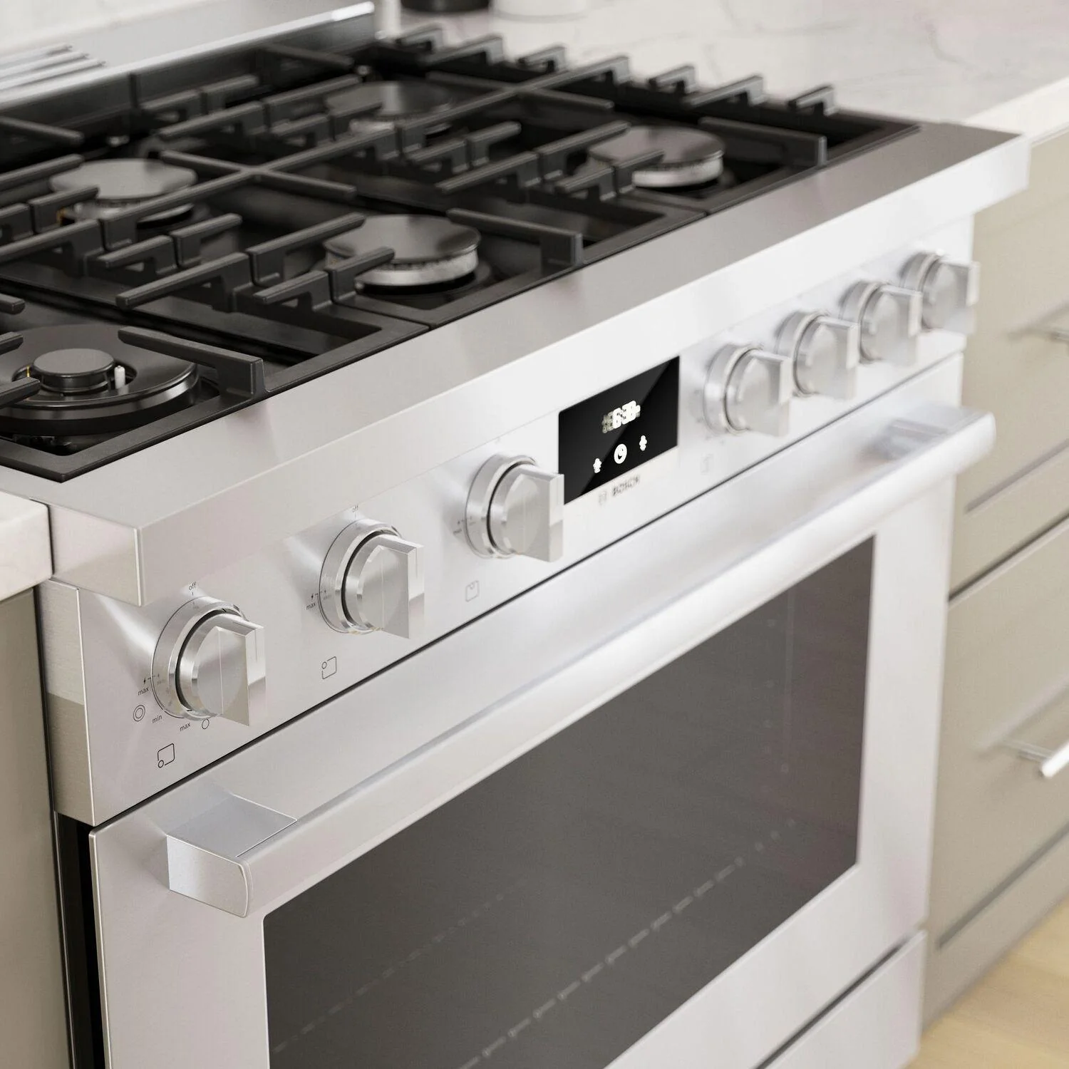 Bosch HDS8655U 800 Series, Dual fuel freestanding range, 36'', Stainless steel - Image 14