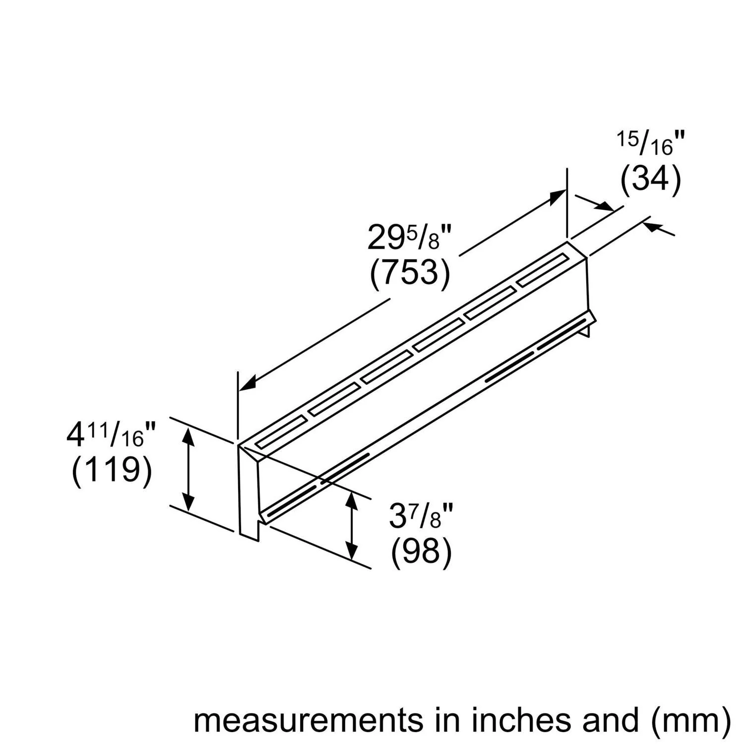 Bosch HDZBS301 4" Low Back Accessory for DF Slide-in Ranges - Image 2
