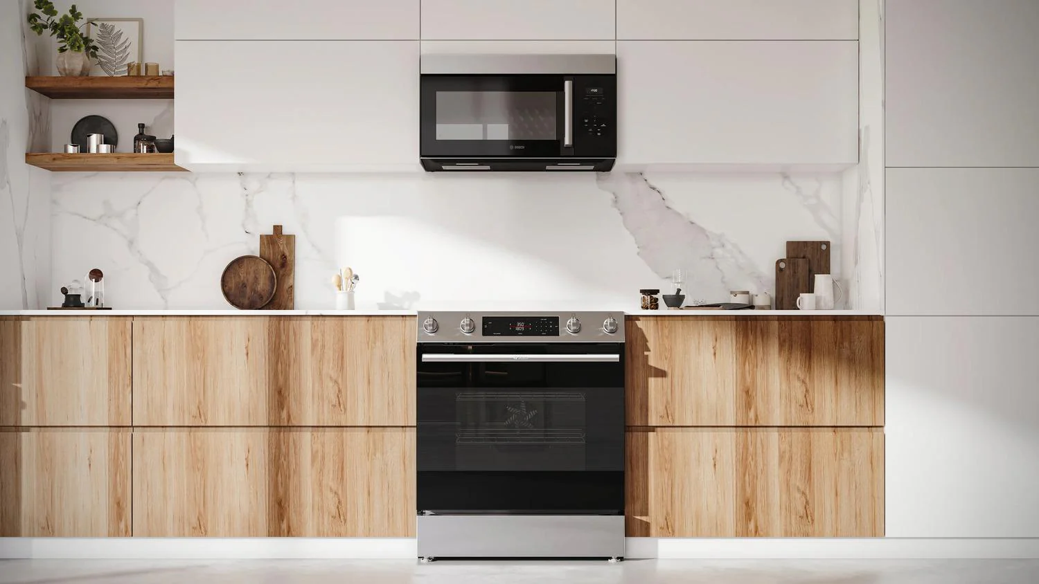 Bosch HEF1050MU 100 Series, Freestanding electric cooker, 30'', Stainless steel - Image 4