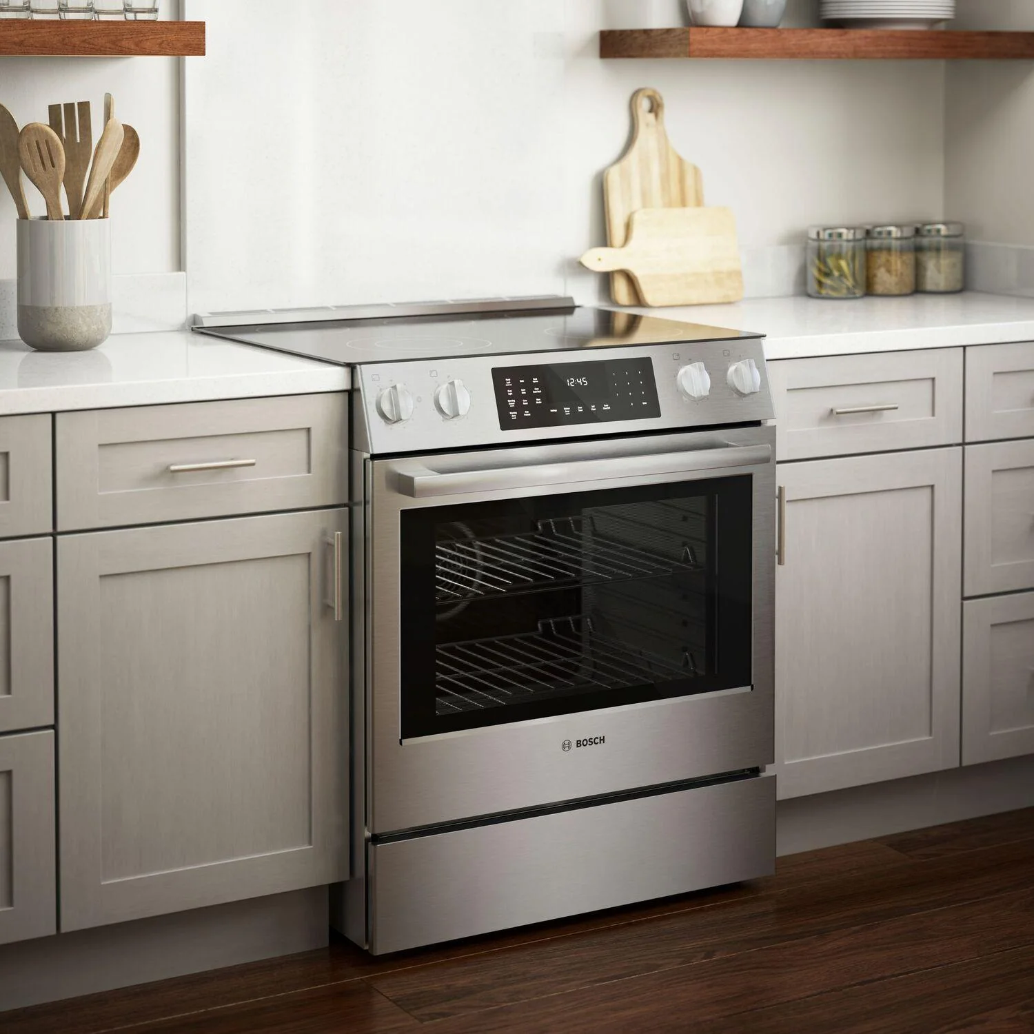 Bosch HEI8056U 800 Series, Electric slide-in range, 30'', Stainless steel - Image 12