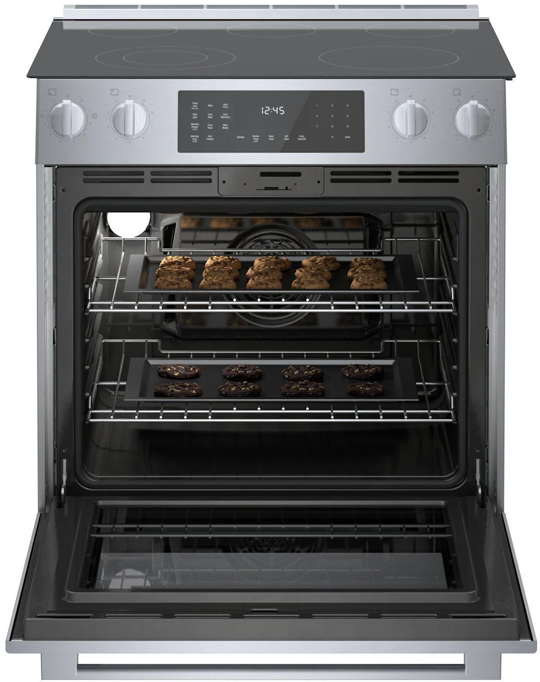 Bosch HEI8056U 800 Series, Electric slide-in range, 30'', Stainless steel - Image 3