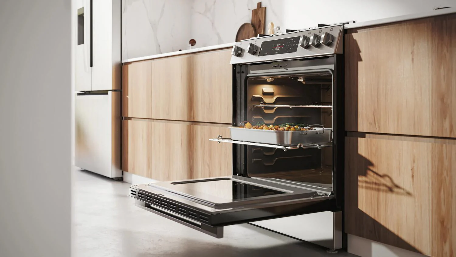 Bosch HGF1050MUC 100 Series, Freestanding gas cooker, Stainless steel - Image 3