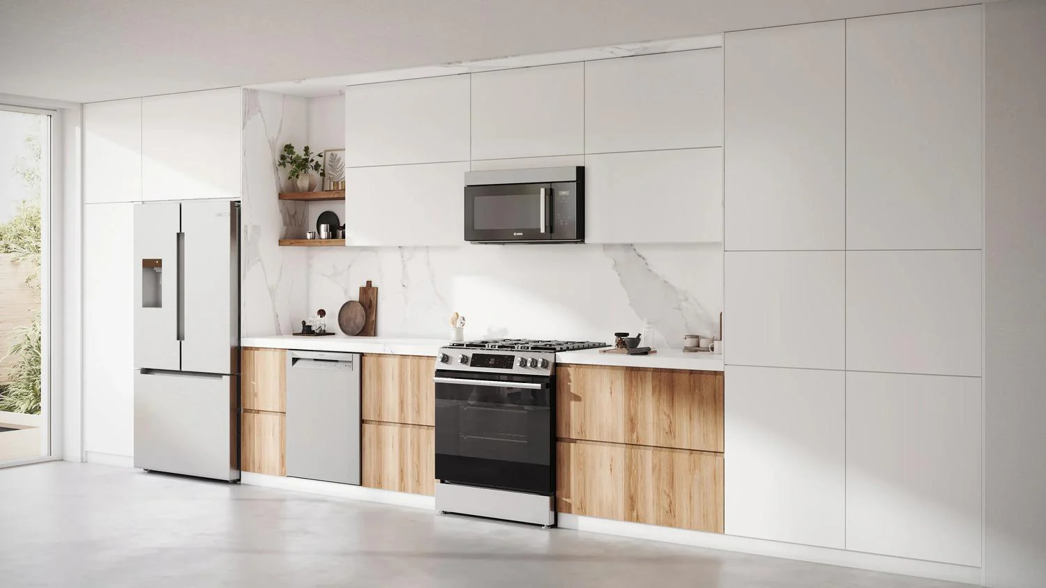 Bosch HGF1050MUC 100 Series, Freestanding gas cooker, Stainless steel - Image 4