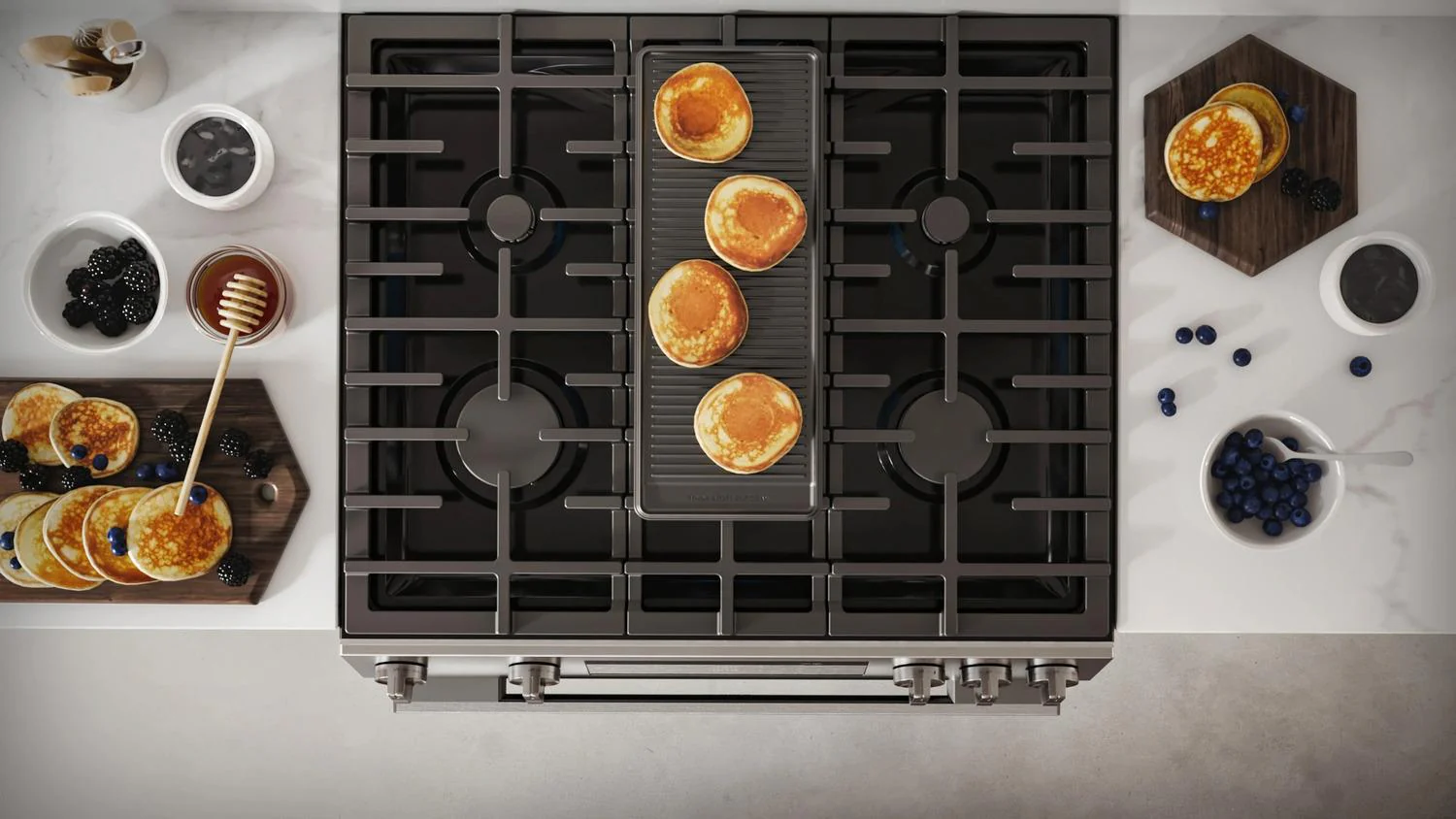Bosch HGF1050MUC 100 Series, Freestanding gas cooker, Stainless steel - Image 8