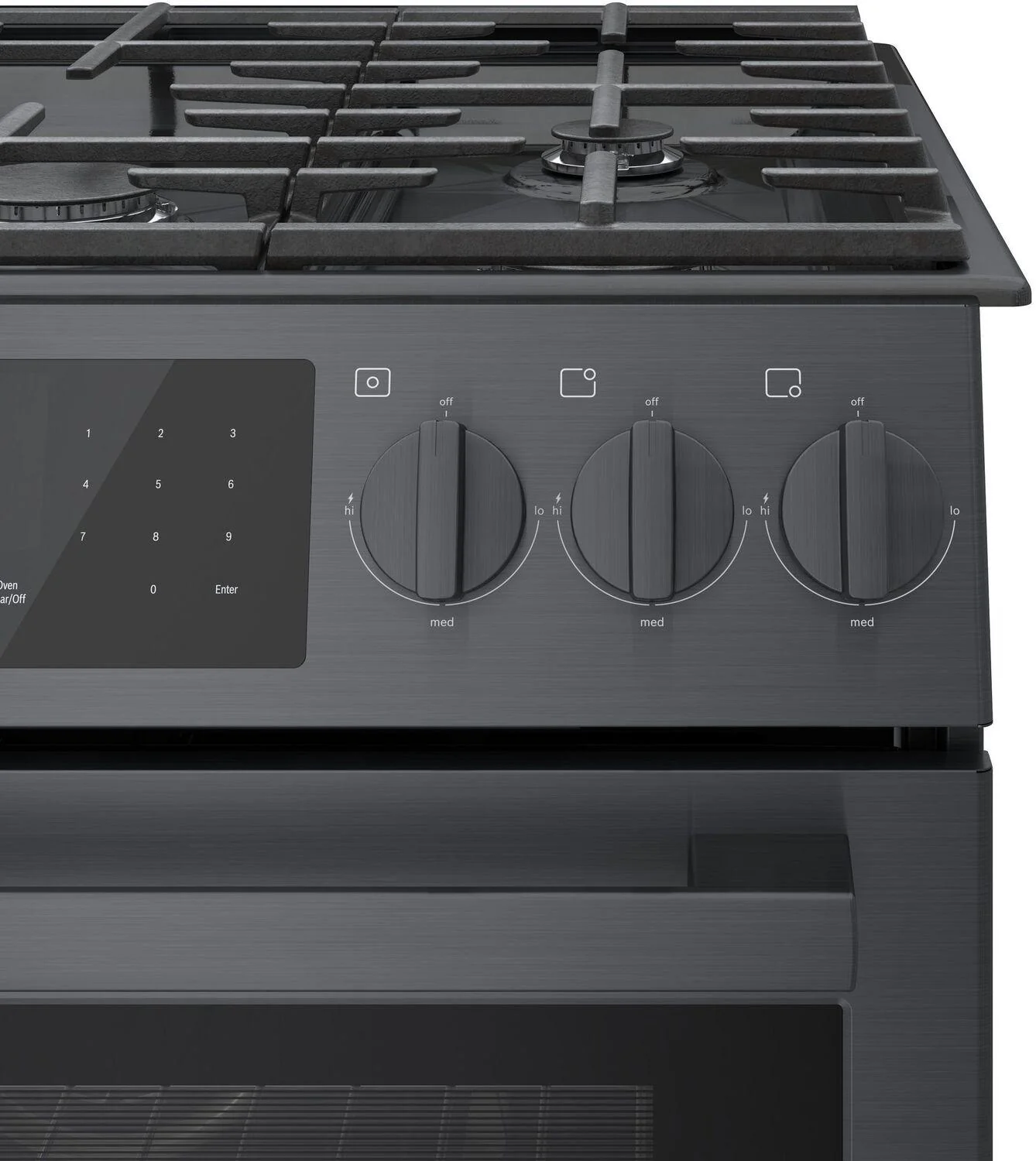 Bosch HGI8046UC 800 Series, Gas slide-in range, 30'', Black stainless steel - Image 5