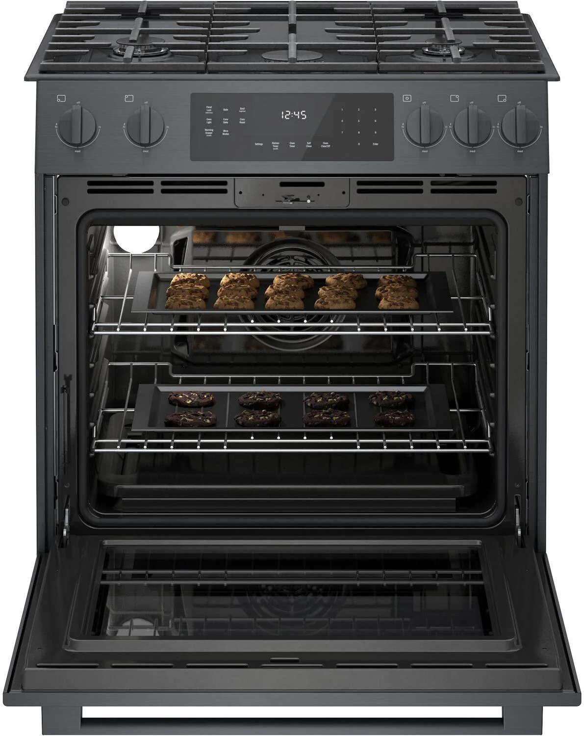 Bosch HGI8046UC 800 Series, Gas slide-in range, 30'', Black stainless steel - Image 6