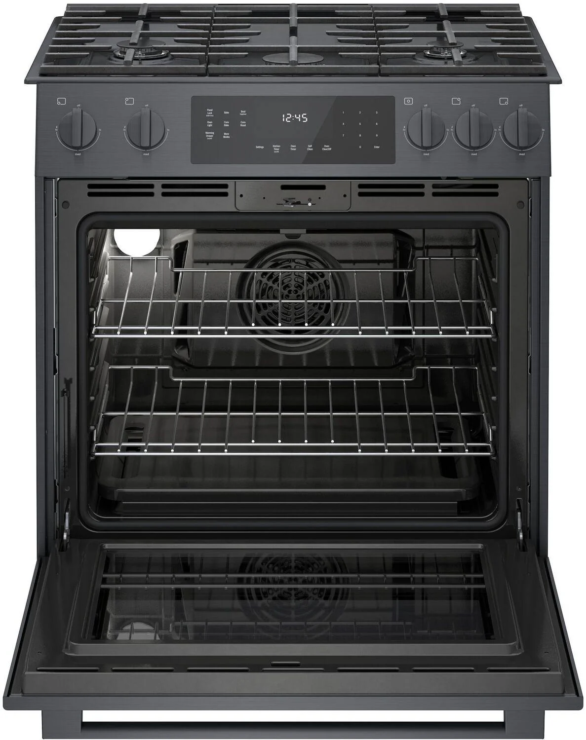 Bosch HGI8046UC 800 Series, Gas slide-in range, 30'', Black stainless steel - Image 7