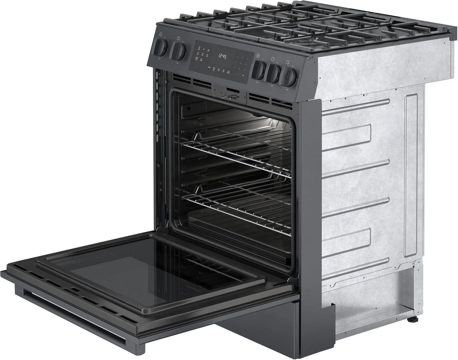 Bosch HGI8046UC 800 Series, Gas slide-in range, 30'', Black stainless steel - Image 8