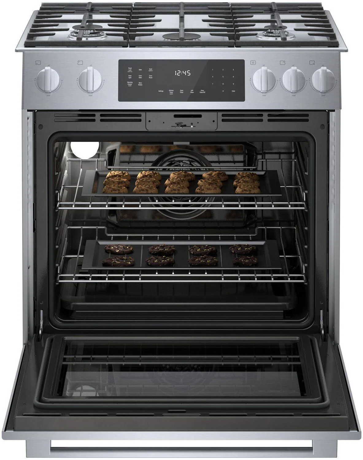 Bosch HGI8056UC 800 Series, Gas slide-in range, 30'', Stainless steel - Image 4