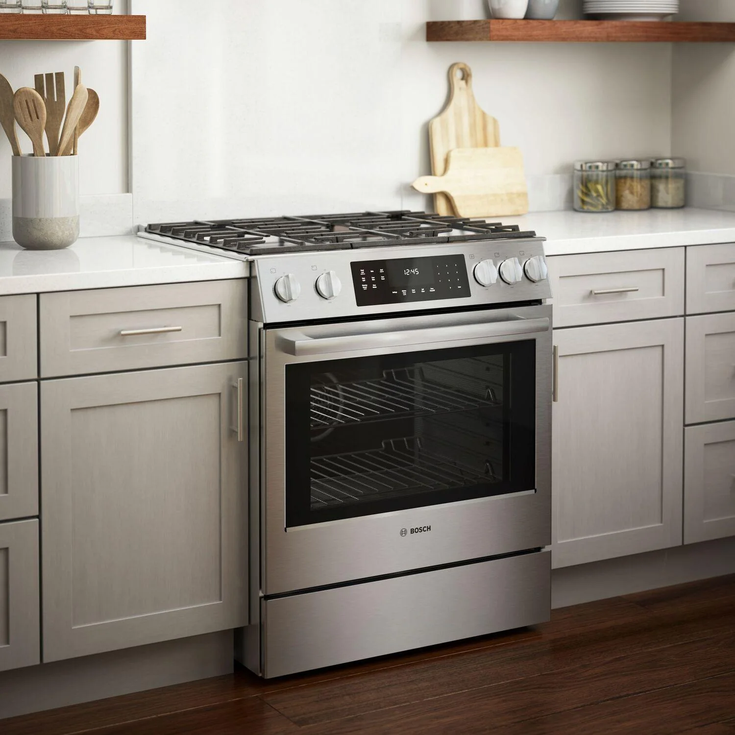 Bosch HGI8056UC 800 Series, Gas slide-in range, 30'', Stainless steel - Image 8