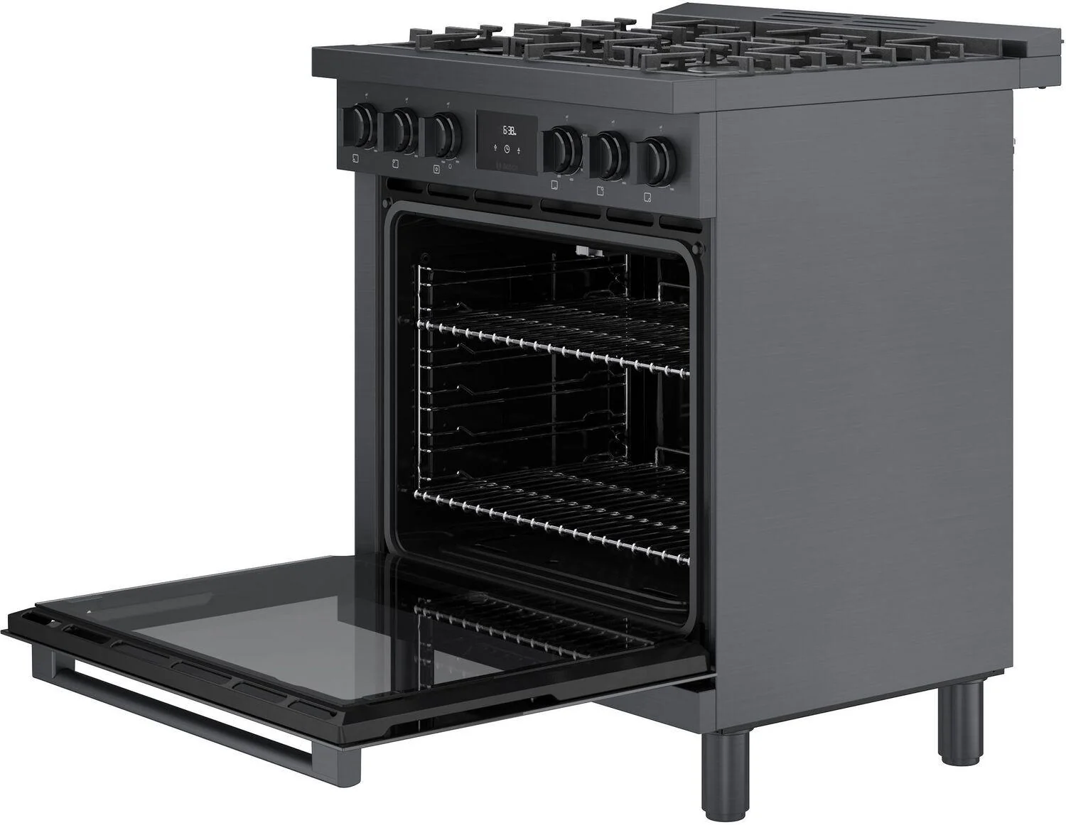 Bosch HGS8045UC 800 Series, Gas freestanding range, 30'', Black stainless steel - Image 10