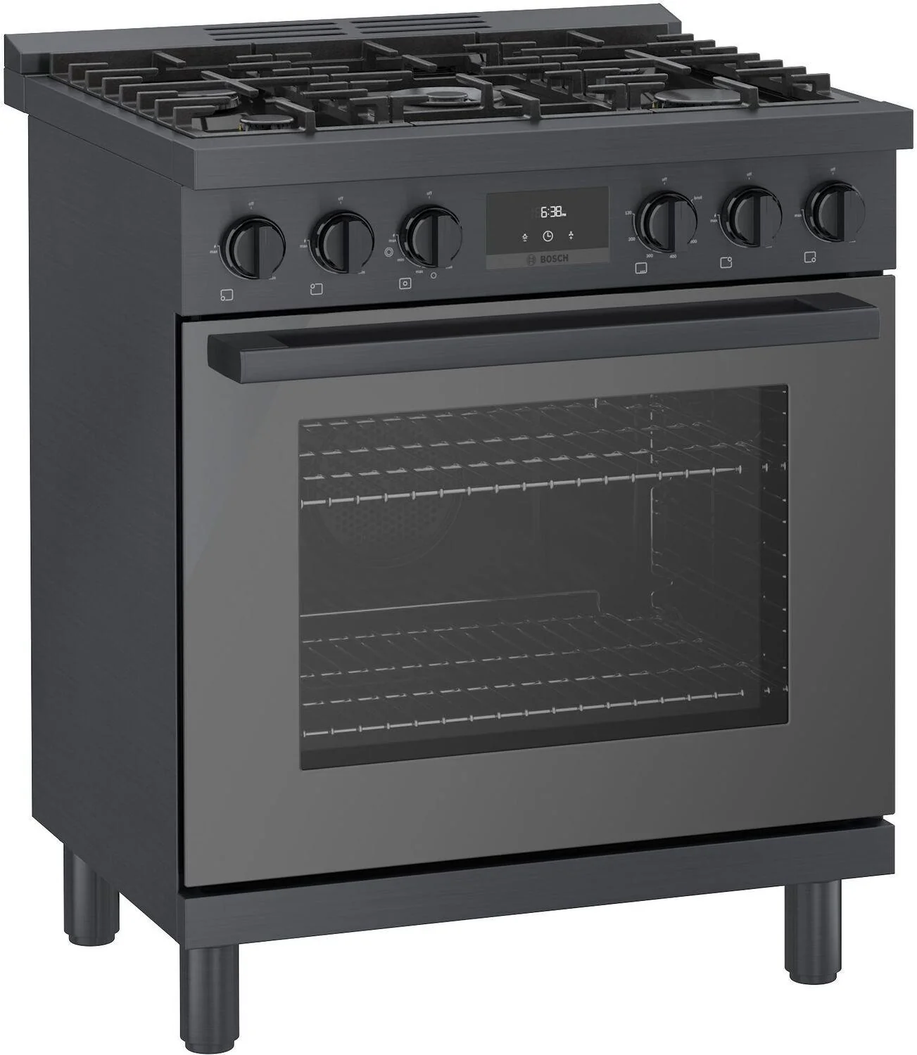 Bosch HGS8045UC 800 Series, Gas freestanding range, 30'', Black stainless steel - Image 13