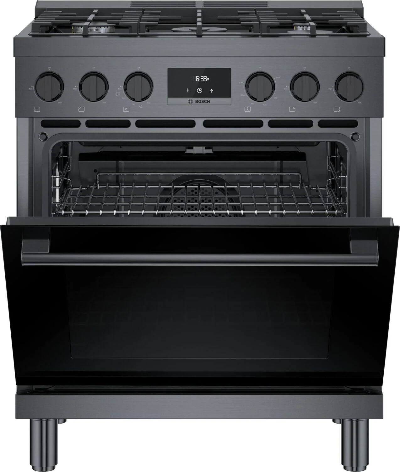 Bosch HGS8045UC 800 Series, Gas freestanding range, 30'', Black stainless steel - Image 20