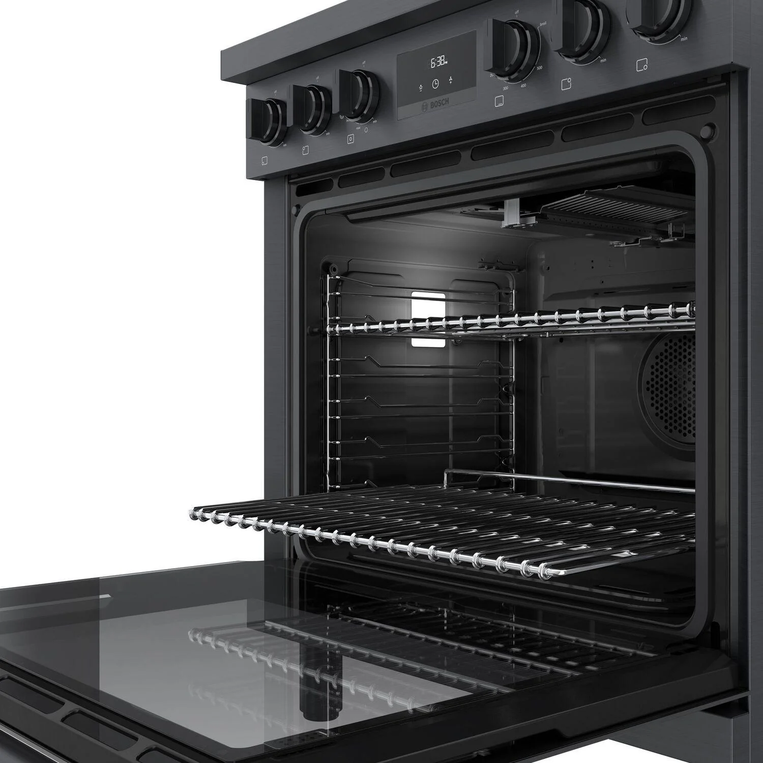 Bosch HGS8045UC 800 Series, Gas freestanding range, 30'', Black stainless steel - Image 6