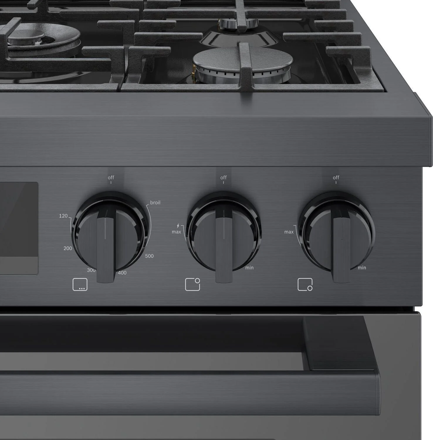 Bosch HGS8045UC 800 Series, Gas freestanding range, 30'', Black stainless steel - Image 9
