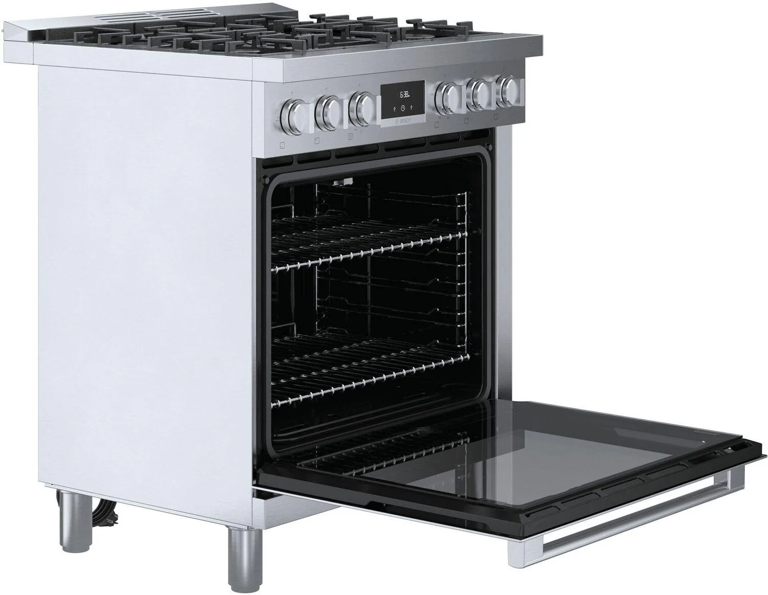 Bosch HGS8055UC 800 Series, Gas freestanding range, 30'', Stainless steel - Image 3