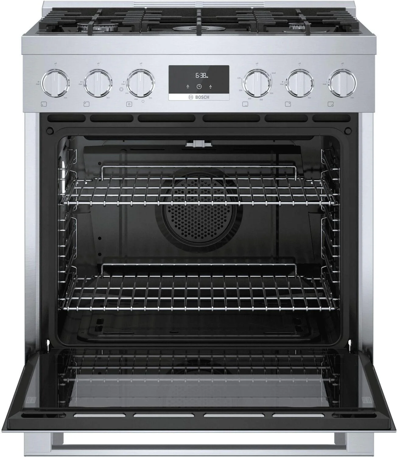 Bosch HGS8055UC 800 Series, Gas freestanding range, 30'', Stainless steel - Image 6