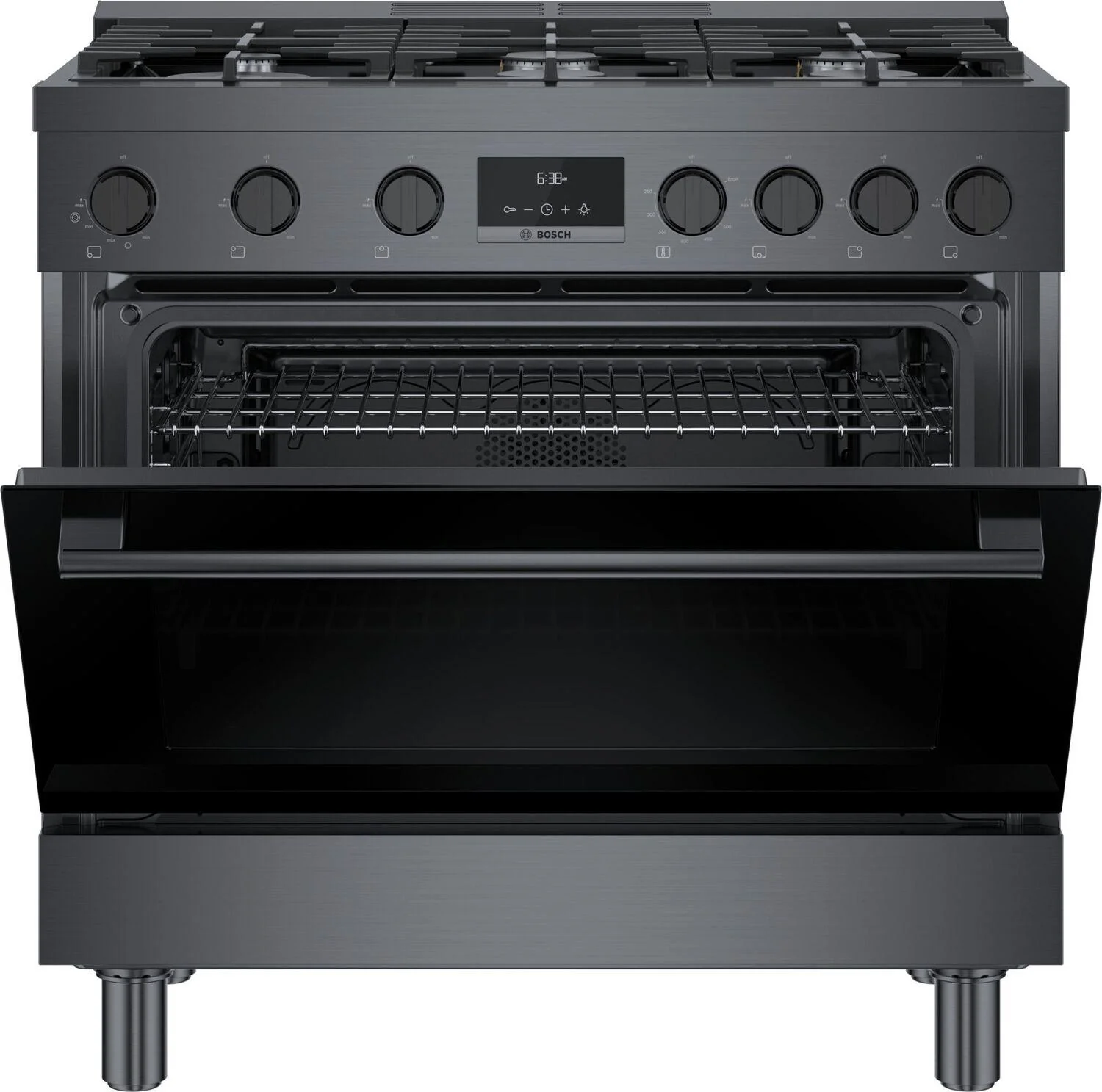 Bosch HGS8645UC 800 Series, Gas freestanding range, 36'', Black stainless steel - Image 16
