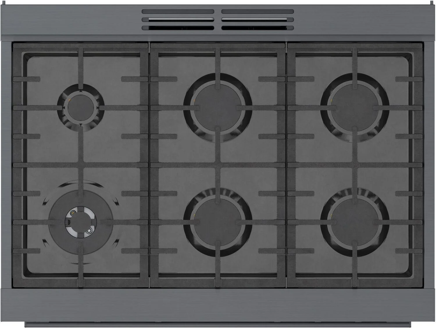 Bosch HGS8645UC 800 Series, Gas freestanding range, 36'', Black stainless steel - Image 7
