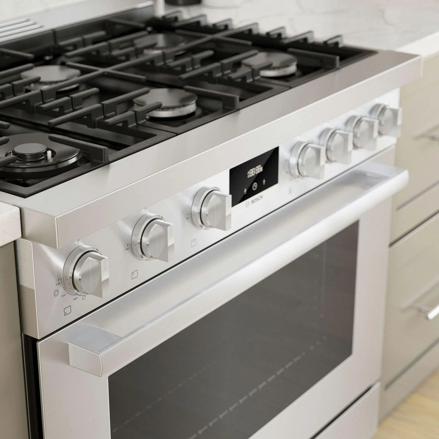 Bosch HGS8655UC 800 Series, Gas freestanding range, 36'', Stainless steel - Image 4