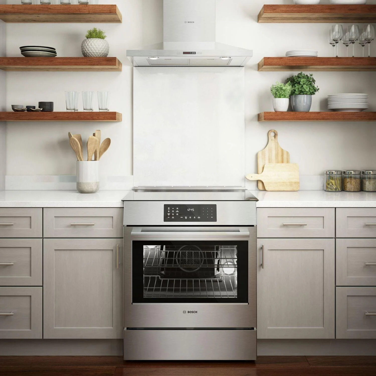 Bosch HII8057U 800 Series, Induction slide-in range, 30'', Stainless steel - Image 4