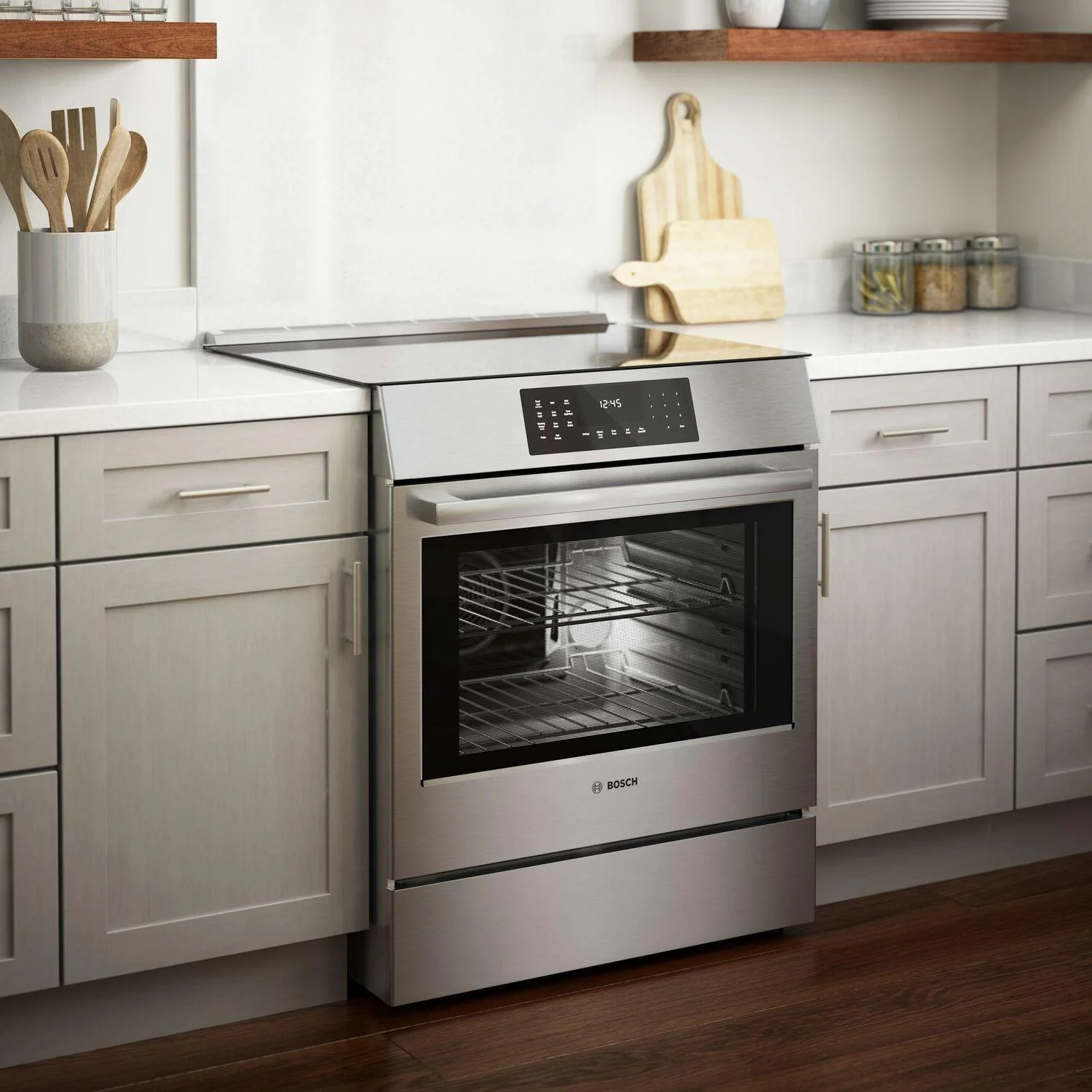 Bosch HII8057U 800 Series, Induction slide-in range, 30'', Stainless steel - Image 5
