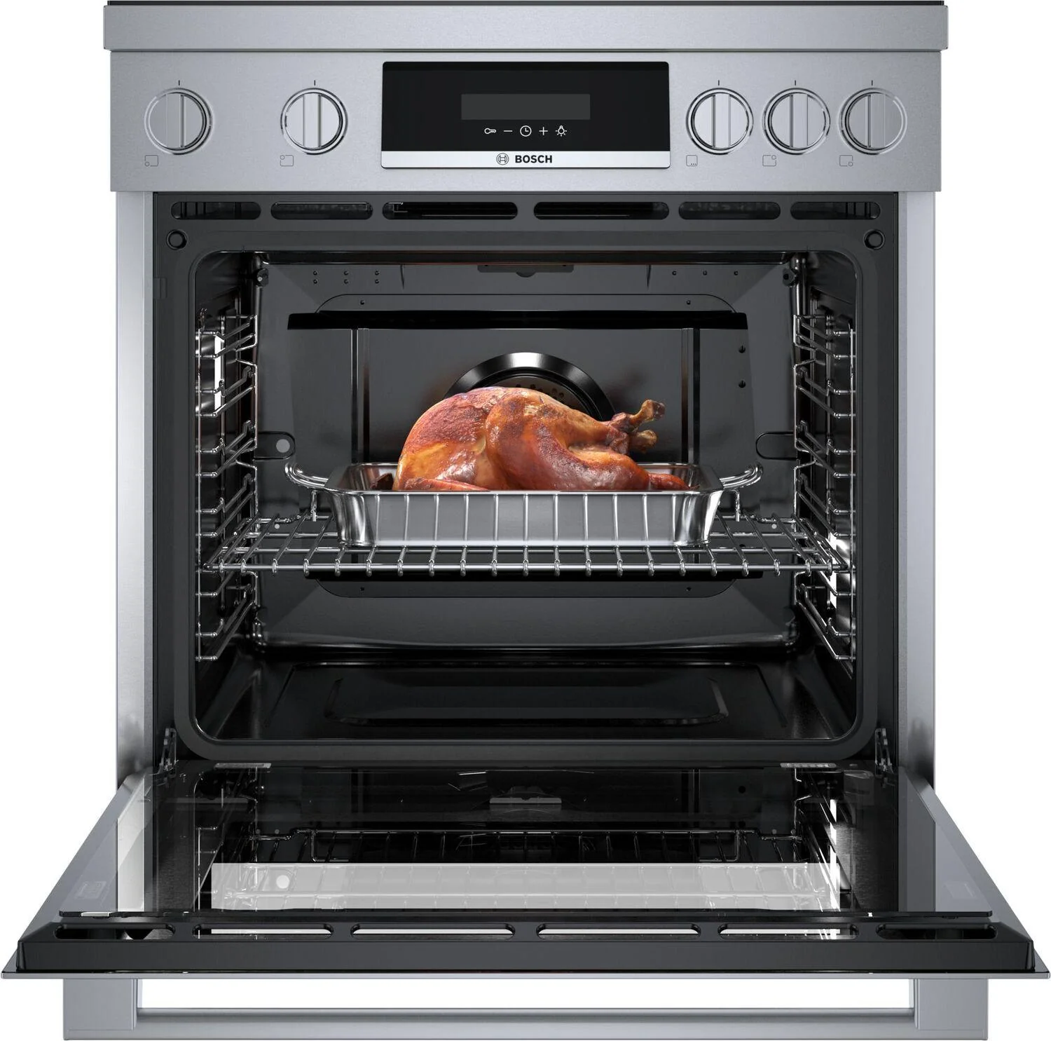 Bosch HIS8055U 800 Series, Induction freestanding range cooker, Stainless steel - Image 9