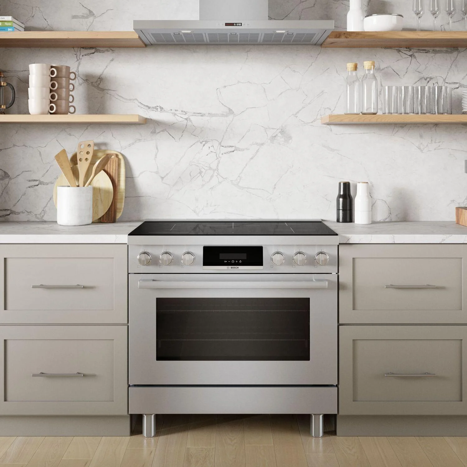 Bosch HIS8655U 800 Series, Induction freestanding range cooker, 36'', Stainless steel - Image 12