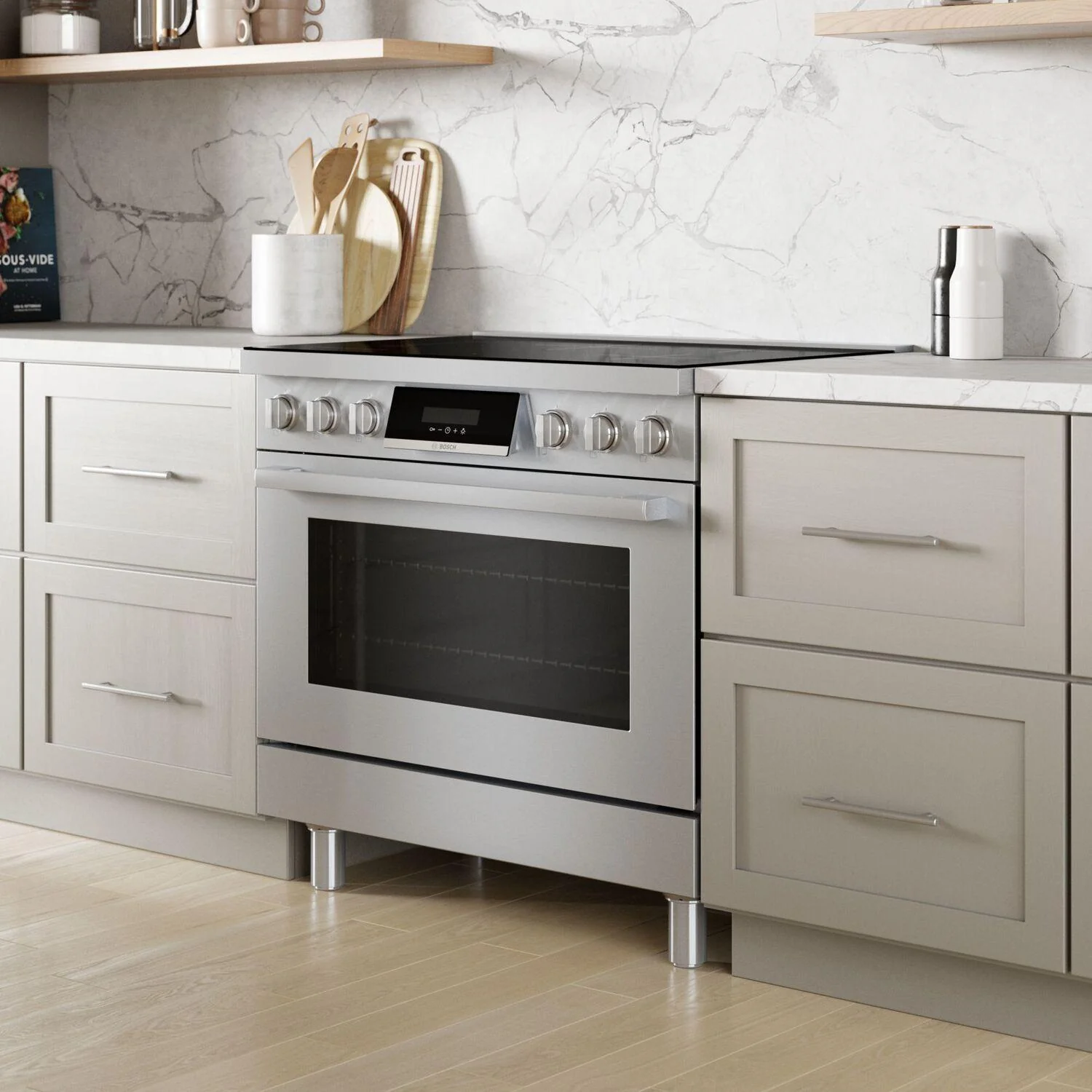 Bosch HIS8655U 800 Series, Induction freestanding range cooker, 36'', Stainless steel - Image 13