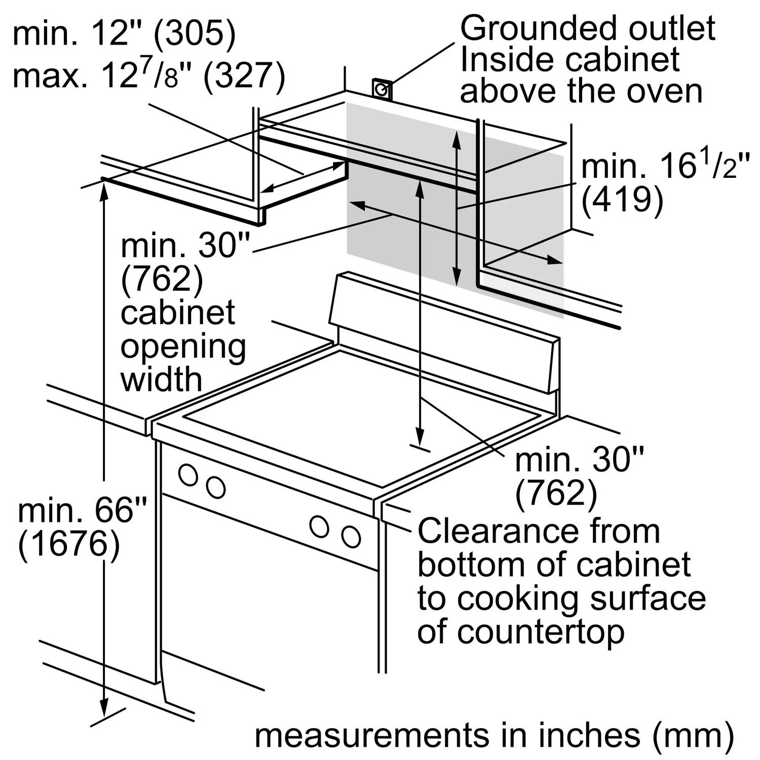 Bosch HMV1055U 100 Series, Over-The-Range Microwave, 30'', Door Hinge: left, Stainless steel - Image 13
