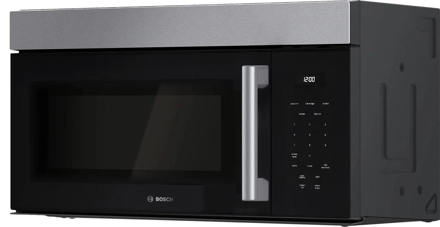 Bosch HMV1055U 100 Series, Over-The-Range Microwave, 30'', Door Hinge: left, Stainless steel - Image 5