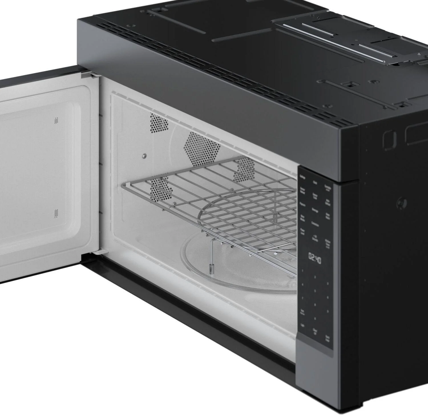 Bosch 800 Series Over-The-Range Microwave 30" Left SideOpening Door, Black Stainless Steel HMV8044U - Image 5