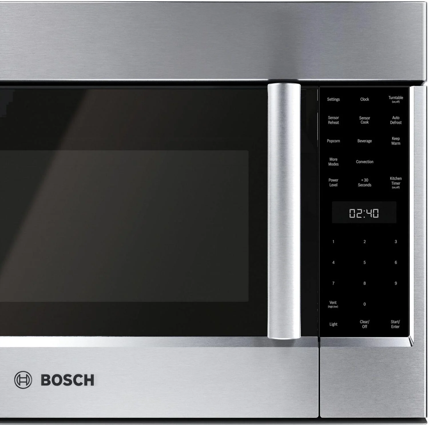 Bosch HMV8054U 800 Series, Over-The-Range Microwave, 30'', Door Hinge: left, Stainless steel - Image 2
